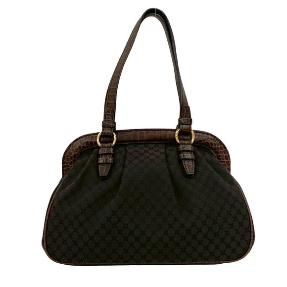 CELINE Brown Leather Tote Bag - Picture 3 of 10